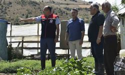 Bayburt'ta Eko-Köy üreticilerine destek ziyareti