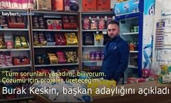 Burak Keskin, Bayburt Bakkallar ve Manavlar Odası Başkanlığına Aday