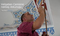 Bayburt'taki Velişaban Camii, Nakkaşların hünerleriyle yenileniyor