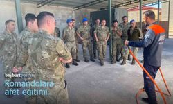 Komandolar Bayburt'ta enkazda arama kurtarma eğitimi alıyor