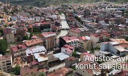 Bayburt'ta ağustos ayı konut satış istatistikleri