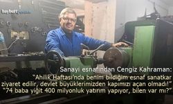 Bayburt sanayi esnafından sitem: "Destek alamıyoruz, merak dahi edilmiyoruz!"