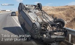 Bayburt OSB yakınlarında kaza: 2 yaralı!
