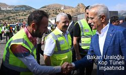 Bakan Uraloğlu, Kop Tüneli'nde incelemelerde bulundu