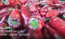 Bayburt pazarında en çok biber rağbet görüyor!