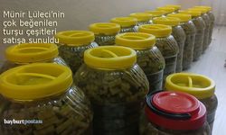 Bayburt'ta Minür Lüleci'nin turşuları satışa sunuldu