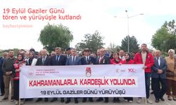 19 Eylül Gaziler Günü Bayburt'ta yürüyüş ve törenle kutlandı