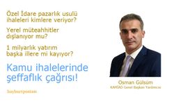 Bayburt'taki kamu ihalelerine şeffaflık çağrısı: Yerel müteahhitler dışlanıyor mu?