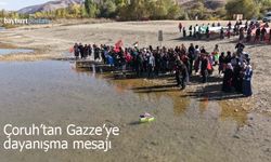 Öğrencilerin Hazırladığı Filistin Gemileri Çoruh Nehri'nde