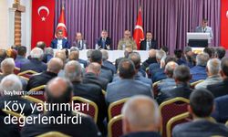 Bayburt köyleri için yeni yatırım planları masaya yatırıldı