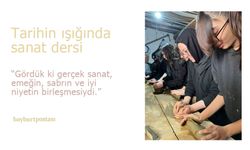 Bayburt'ta tarihin ışığında sanat dersi: Öğrenciler tandır yapımına tanıklık etti