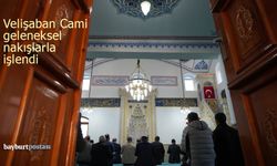 Yarım Asırlık Velişaban Cami, Geleneksel Nakışlarla Yenilendi