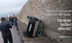 Bayburt-Erzurum Karayolunda Trafik Kazası: 3 Yaralı Hastaneye Kaldırıldı!