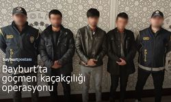 Bayburt'ta göçmen kaçakçılığı operasyonu!