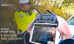 Bayburt'ta Havadan Trafik Takibi: İhlaller Ceza Getirdi