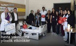 Bayburt hasta ve hasta yakınlarına yönelik etkinlikler