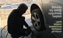 Kış lastiği uygulaması başladı: Değişim bedelinde farklılıklar görülüyor!