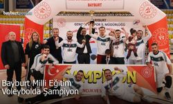Bayburt Milli Eğitim Voleybol Turnuvasında Şampiyon