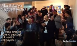 Fikret Özbey'e namıdiğer 'Fiko Baba'ya duygusal veda
