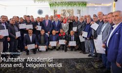 Bayburt'ta Muhtarlar Akademisi sona erdi, belgeleri verildi