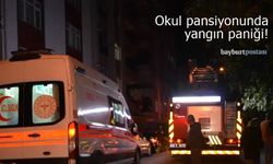 Bayburt’ta Öğrenci Yurdunda Yangın Paniği!