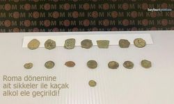 Bayburt'ta Roma Sikkeleri ile Kaçak Alkol ele geçirildi!
