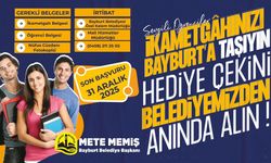 Bayburt Belediyesinden Öğrencilere İkametgah Teşviki: Hediye Çeki Fırsatı