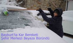 Bayburt Beyaza Büründü: Kar Yağışı Etkisini Gösteriyor