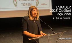 ESKADER 2025 Ödülleri 21 Kişi ve Kuruma Verilecek