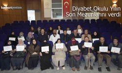Bayburt Devlet Hastanesi Diyabet Okulu Yılın Son Mezunlarını Verdi
