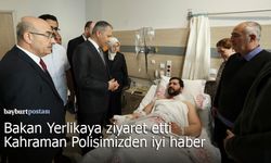 Bakan Yerlikaya ziyaret etti, kahraman polisimiz Akşemsettin Temel’den iyi haber