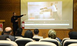 Bayburt Belediyesi İtfaiye Müdürlüğü’nden Valilik Personeline Yangın Eğitimi