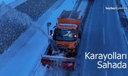 Bayburt’u Çevre İllere Bağlayan Yollar Açık Tutuluyor