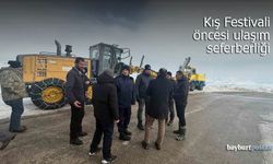 Aydıntepe'de Kış Festivali Öncesi Yayla Yolunda Çalışma