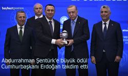 İş İnsanı Abdurrahman Şentürk'e Cumhurbaşkanı Erdoğan'dan ödül