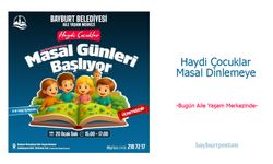 Bayburt'ta Çocuklar Masal Dünyasına Yolculuğa Çıkıyor