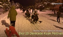 Demirözü’nde Kar Eğlenceye Dönüştü: Eksi 20 Derecede Kızak Festivali