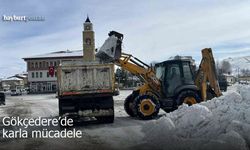 Gökçedere'de kesintisiz kar mesaisi