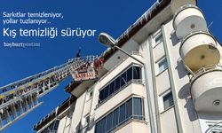 Sarkıtlar Temizleniyor, Yollar Tuzlanıyor: Bayburt'ta Kış Temizliği