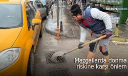 Bayburt Belediyesi Ekipleri Sahada: Mazgallar Donmaya Karşı Koruma Altında