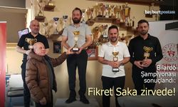 Bayburt'ta Bilardo Şampiyonu Belli Oldu: Fikret Saka Zirvede!