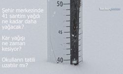 Bayburt’ta 41 santimetre yağdı, 50'yi bulacak mı? Kar tatili uzatılır mı?