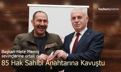 Bayburt’ta Kentsel Dönüşüm Heyecanı: 85 Hak Sahibi Anahtarına Kavuştu!