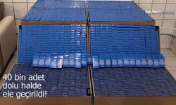 Bayburt'ta Kaçakçılık Operasyonu: 40 Bin Adet Dolu Makaron Ele Geçirildi