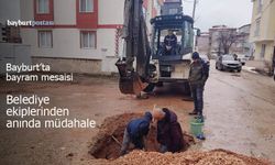 Bayburt’ta Bayram Mesaisi: Belediye Ekipleri Sahada