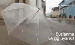 Bayburt'ta Meteorolojiden Buzlanma ve Çığ Uyarısı