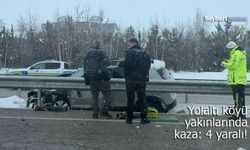Yolaltı köyü yakınlarında kaza: 4 yaralı!