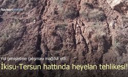 Yol genişletme çalışması mağdur etti: İkisu-Tersun hattında heyelan tehlikesi!