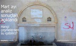 Bayburt’un mahalle çeşmelerinde mart ayı analiz sonuçları