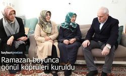Bayburt'ta Ramazan boyunca gönül köprüleri kuruldu